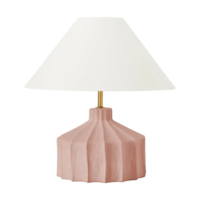 Kelly Wearstler Veneto Medium Table Lamp in Dusty Rose