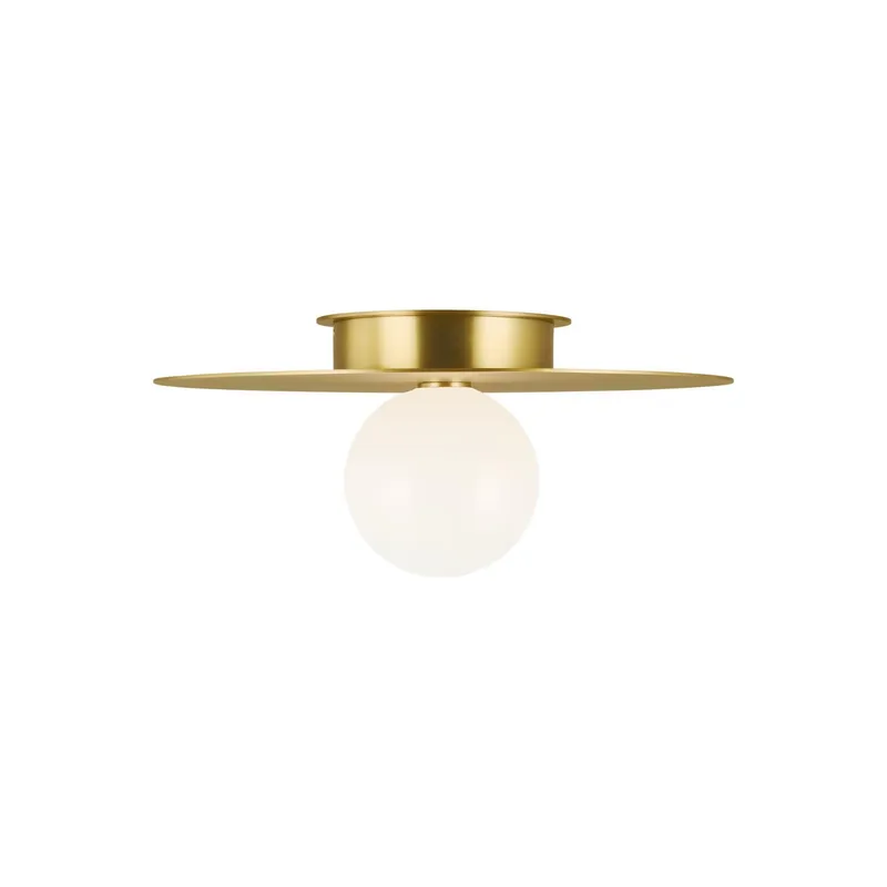 Kelly Wearstler Nodes Large Flush Mount in Burnished Brass
