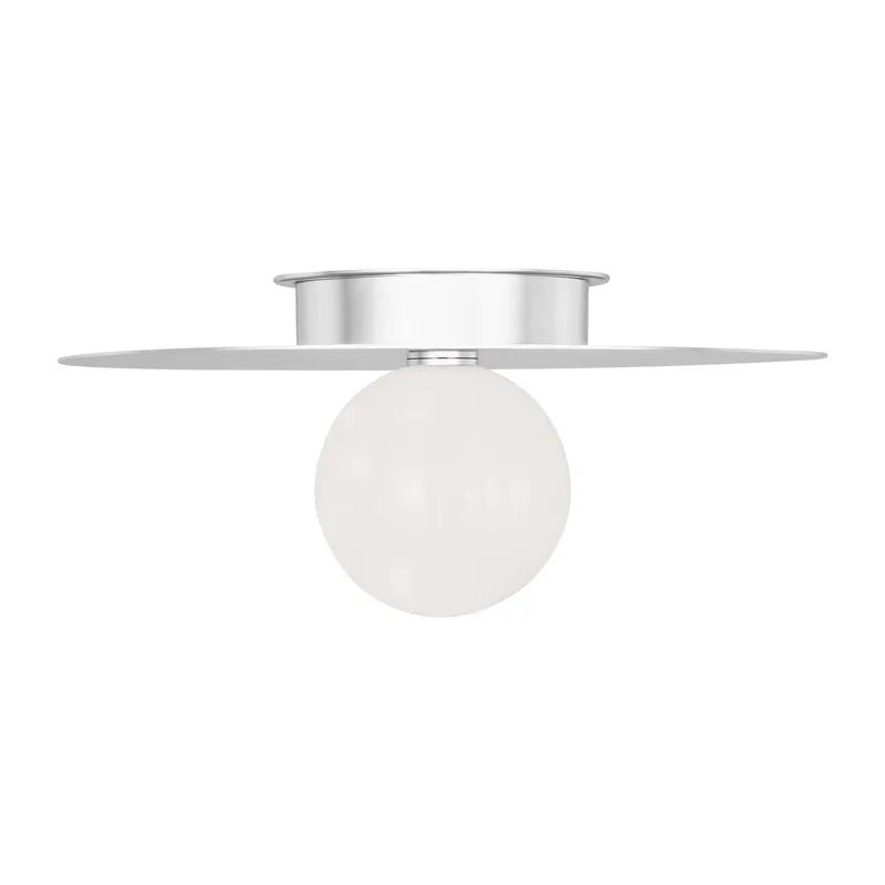 Kelly Wearstler Nodes Large Flush Mount in Polished Nickel