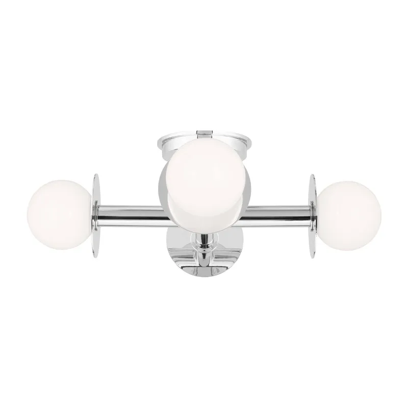 Kelly Wearstler Nodes Semi-Flush Mount in Polished Nickel