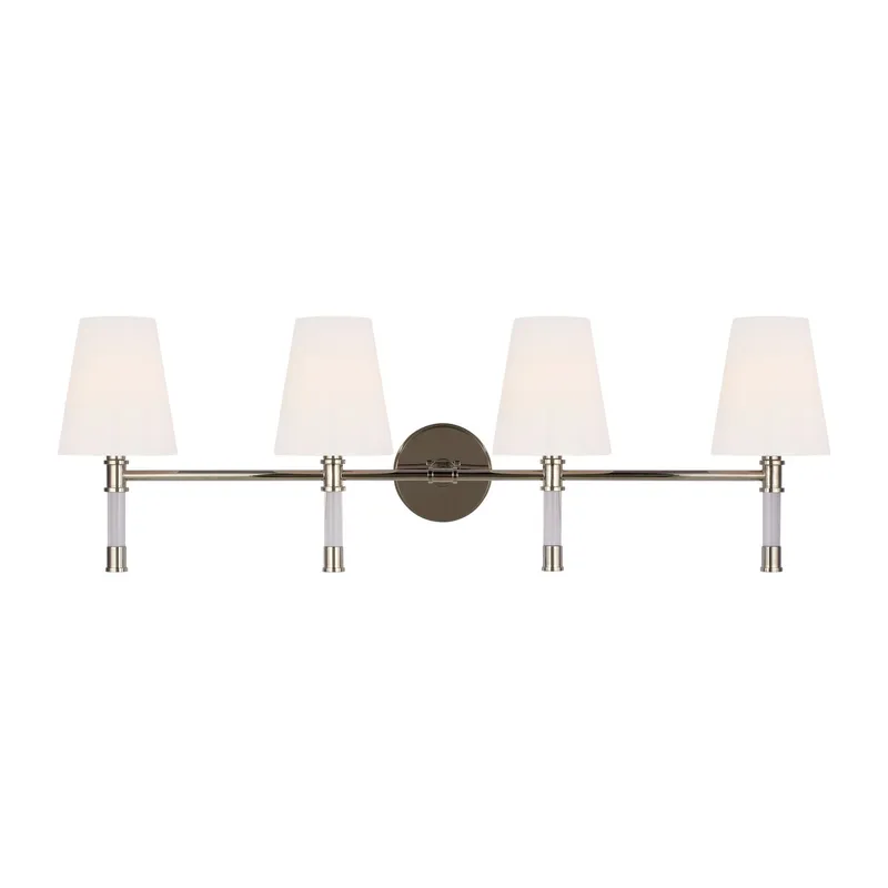Chapman & Myers Hanover 4 - Light Vanity in Polished Nickel