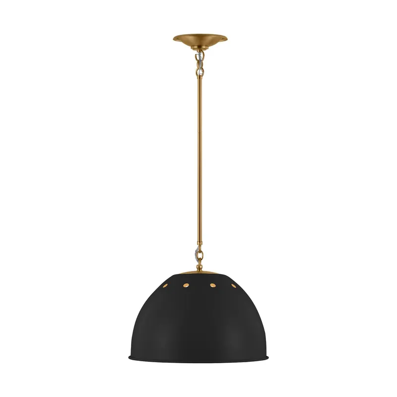 Thomas O'Brien Robbie Large Pendant in Midnight Black