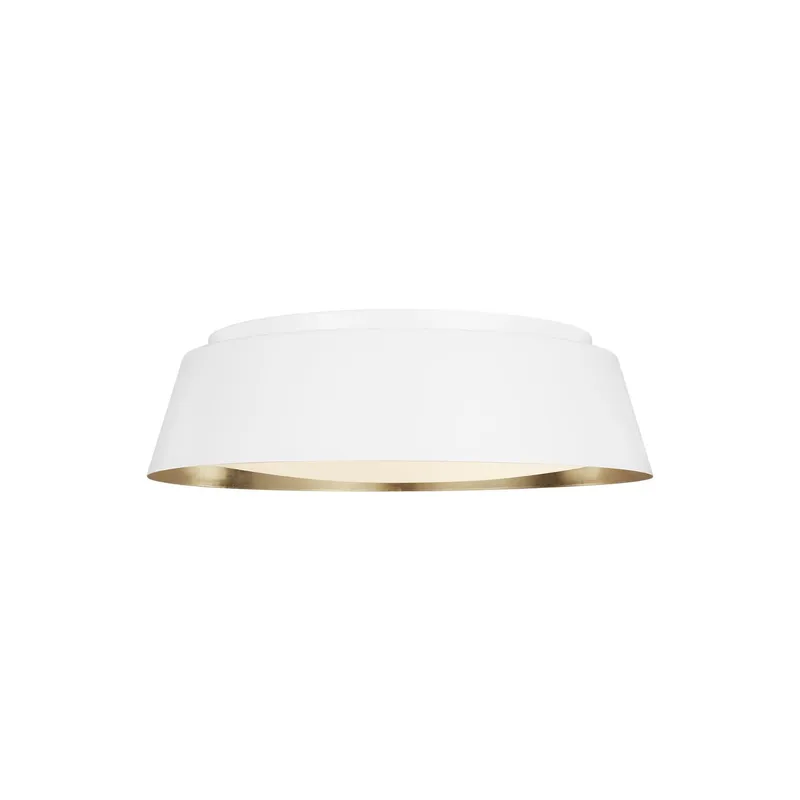 Ellen DeGeneres Asher Large Flush Mount in Matte White