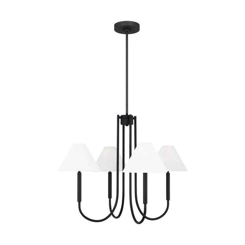 Drew & Jonathan Porteau Medium Chandelier in Midnight Black