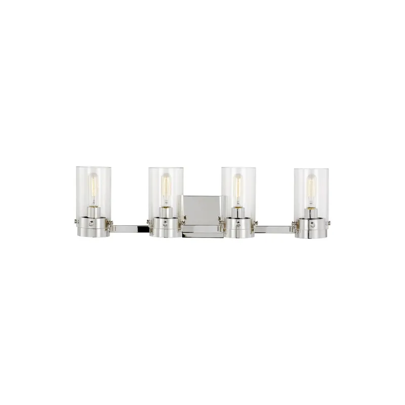Chapman & Myers Garrett 4 - Light Vanity in Polished Nickel
