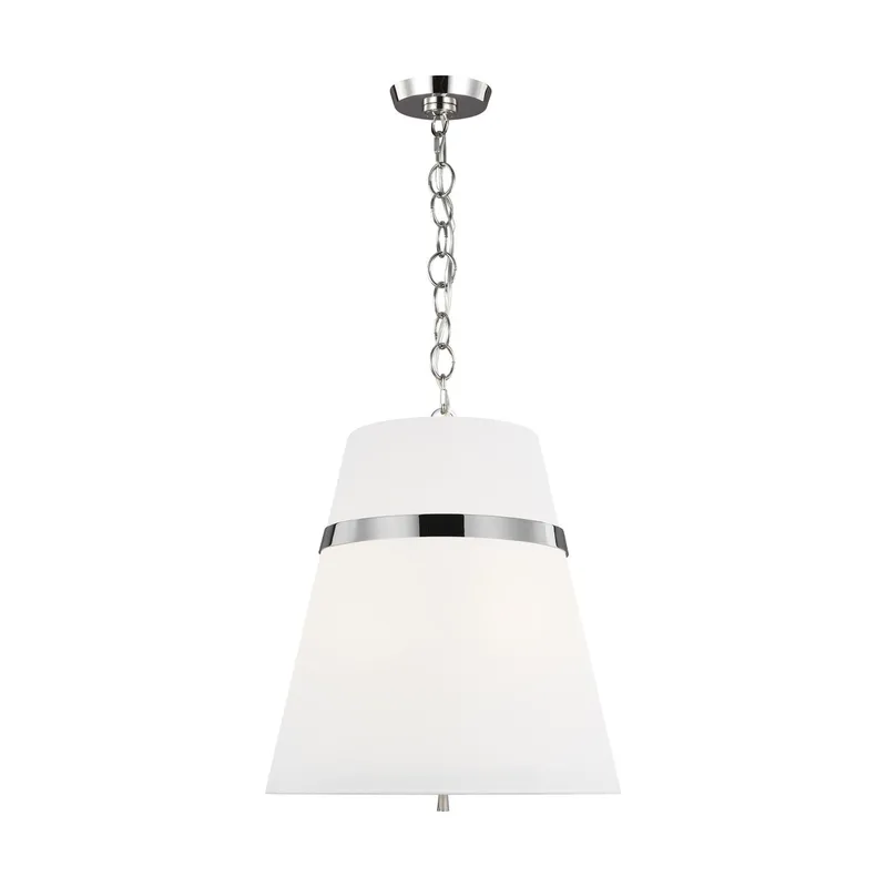 Alexa Hampton Cordtlandt Large Pendant in Polished Nickel