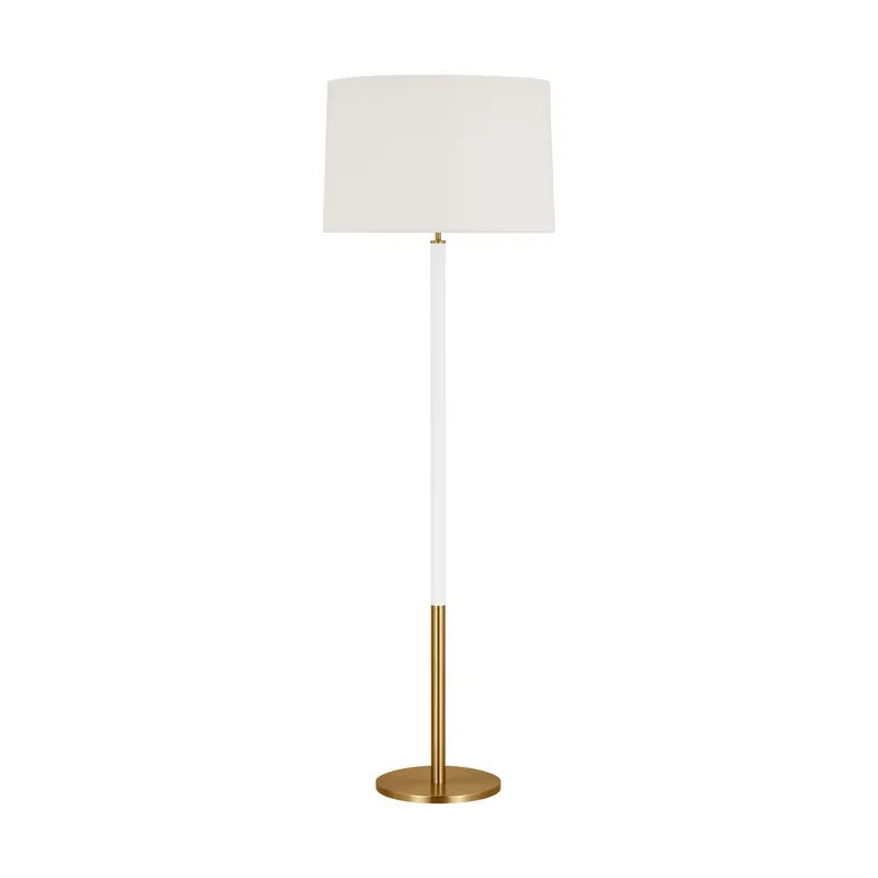 kate spade new york Monroe Large Floor Lamp in Burnished Brass