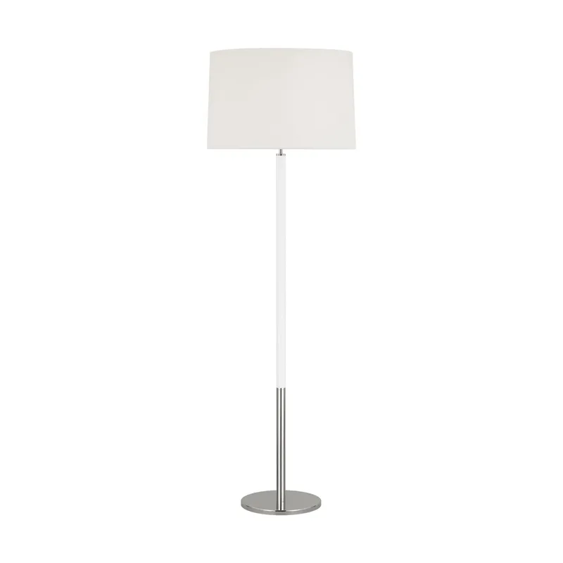 kate spade new york Monroe Large Floor Lamp in Polished Nickel