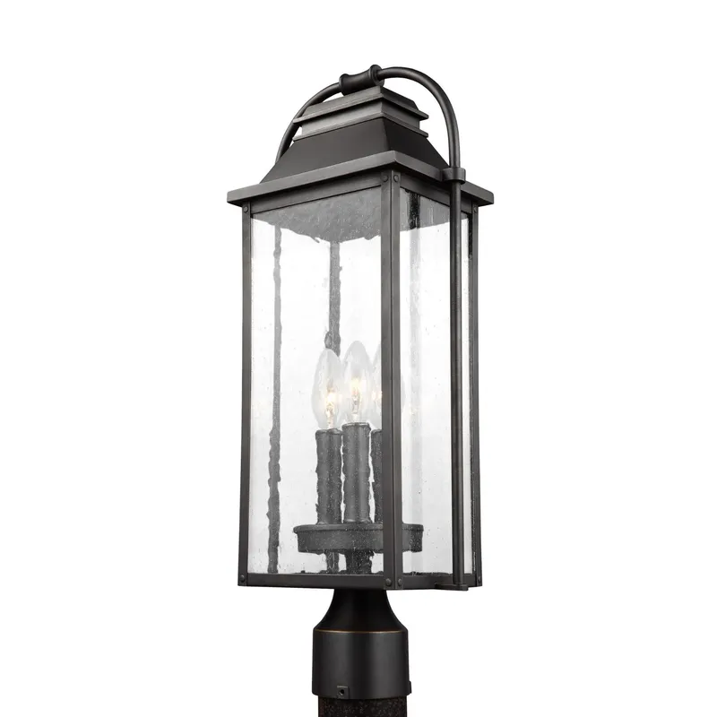 Sean Lavin Wellsworth Post Lantern in Antique Bronze