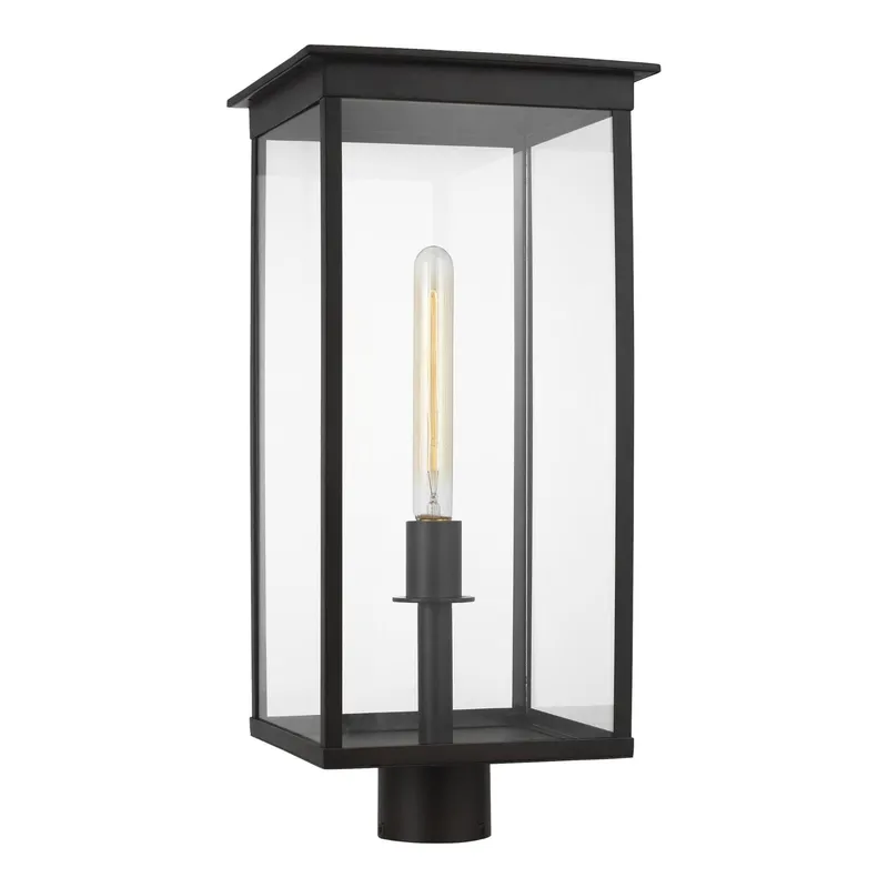 Chapman & Myers Freeport Large Outdoor Post Lantern in Heritage Copper