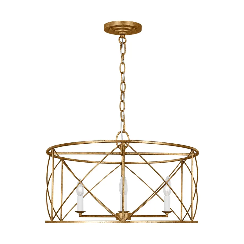 Chapman & Myers Beatrix Large Lantern in Antique Gild