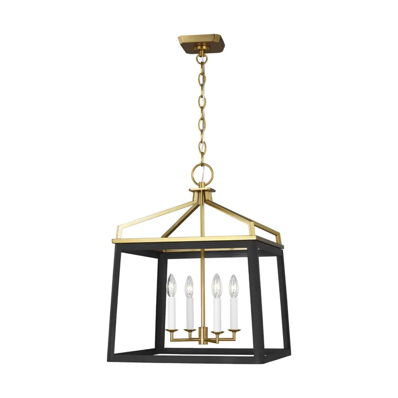 Chapman & Myers Carlow Large Lantern in Midnight Black