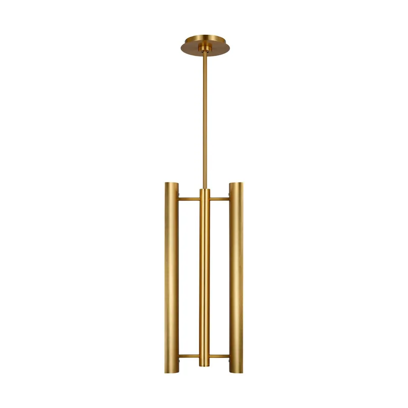 Kelly Wearstler Carson Two Light Pendant in Burnished Brass