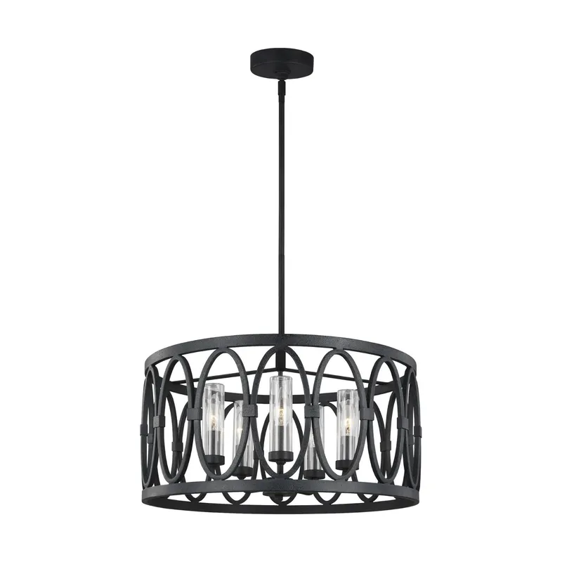 Sean Lavin Patrice Chandelier in Dark Weathered Zinc