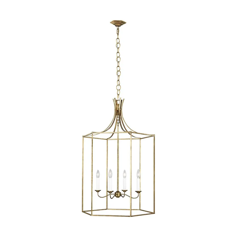 Alexa Hampton Bantry House Large Lantern in Antique Gild