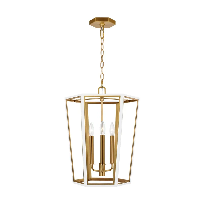 Alexa Hampton Curt Small Lantern in Matte White