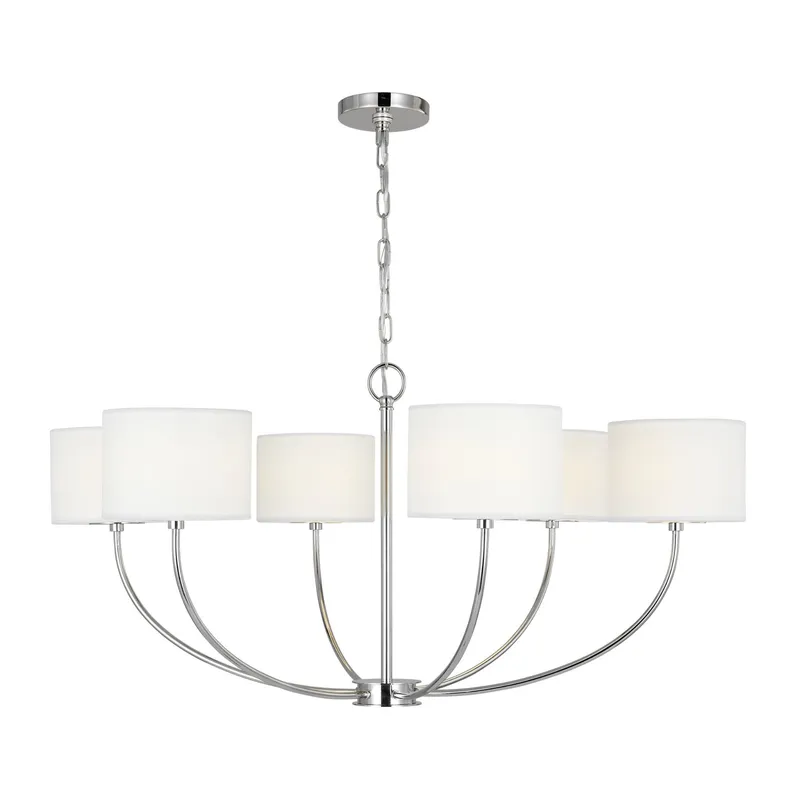 kate spade new york Sawyer Medium Chandelier in Polished Nickel