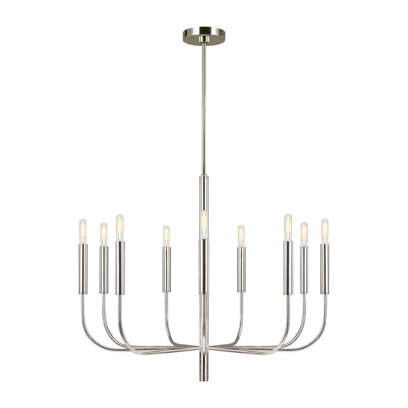 Ellen DeGeneres Brianna Medium Chandelier in Polished Nickel