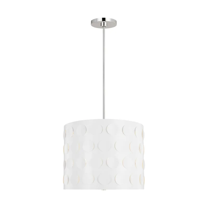 kate spade new york Dottie Large Pendant in Polished Nickel