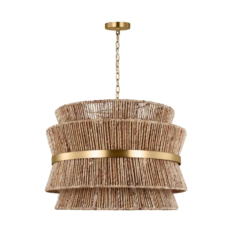 Drew & Jonathan Thurlo Large Hanging Shade in Satin Brass