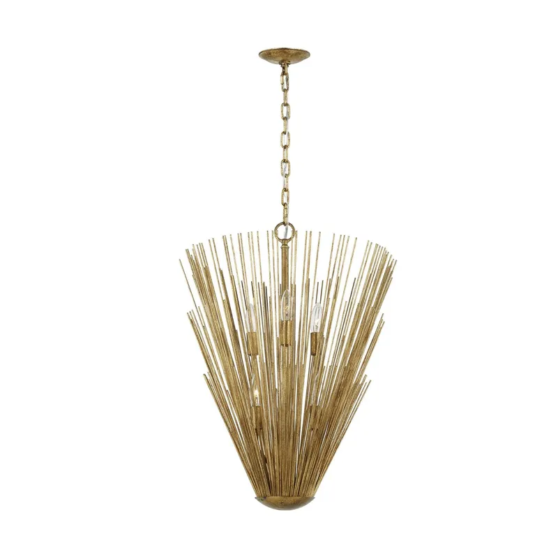 Alexa Hampton Helios Pendant in Antique Gild
