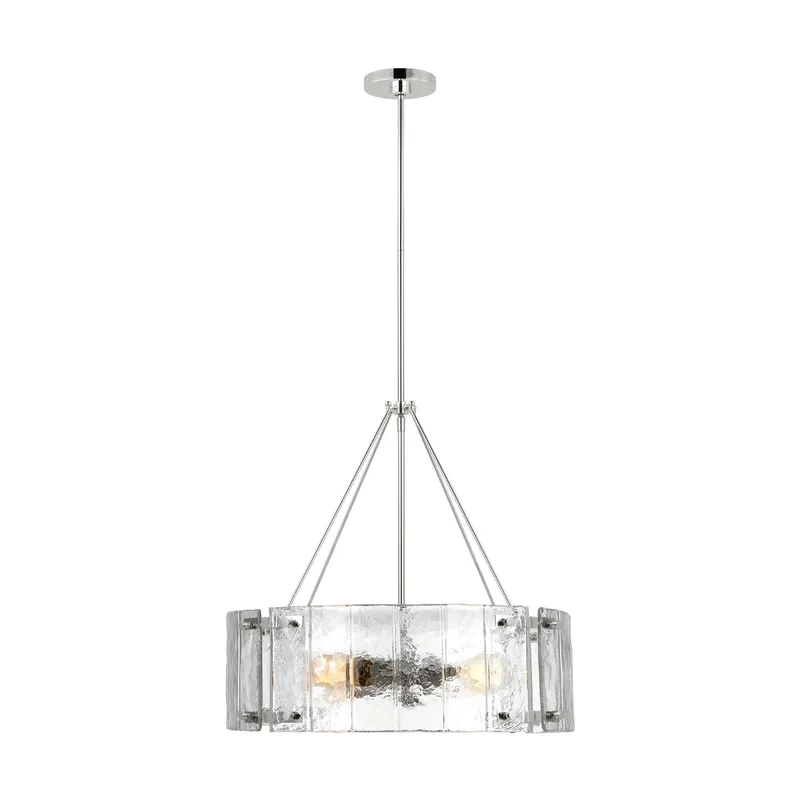 Alexa Hampton Calvert Medium Chandelier in Polished Nickel