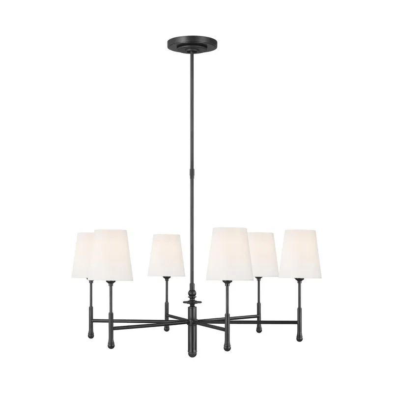 Thomas O'Brien Capri Medium Chandelier in Aged Iron