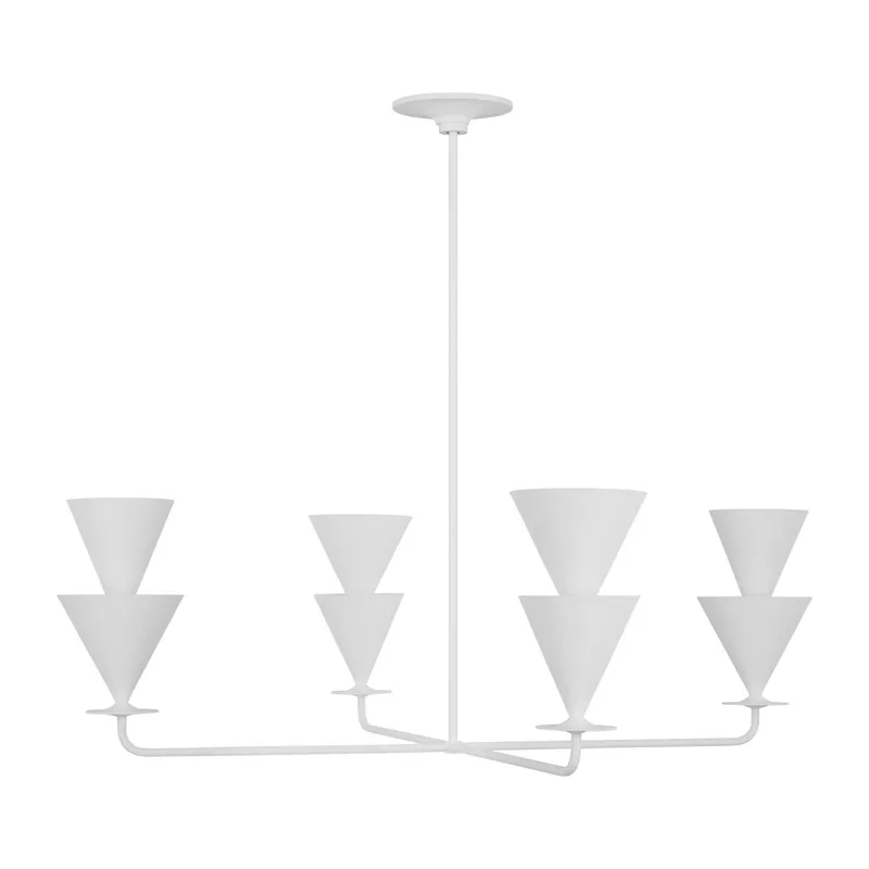 Christiane Lemieux Cornet Extra Large Chandelier in Cast Plaster