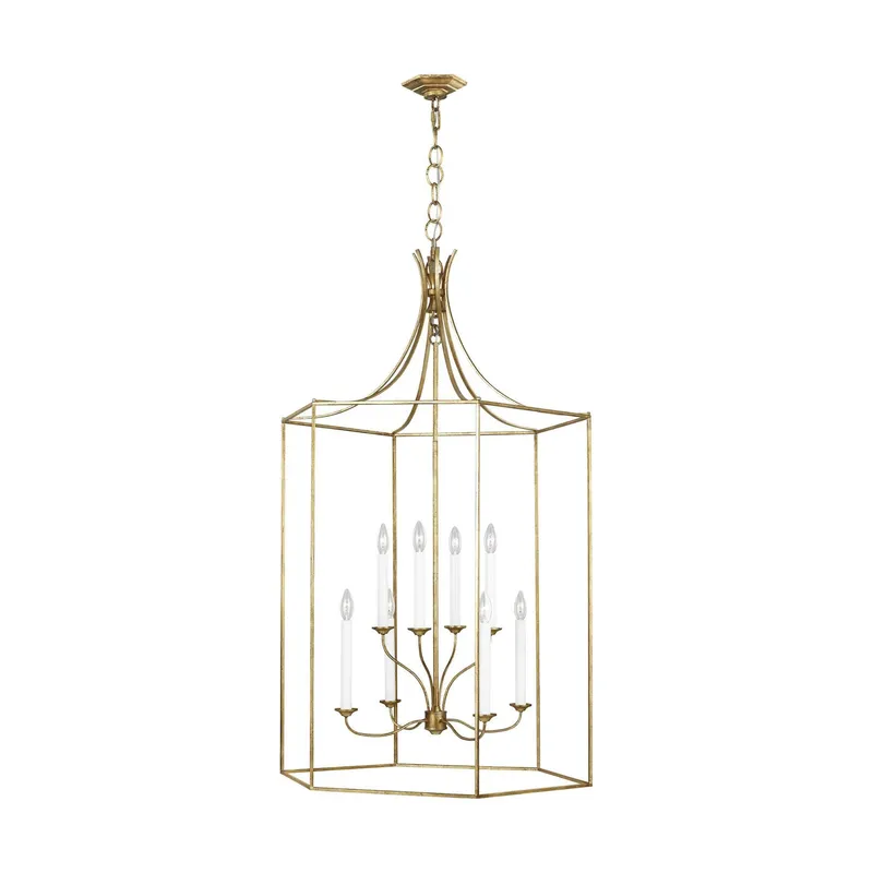 Alexa Hampton Bantry House Extra Large Lantern in Antique Gild