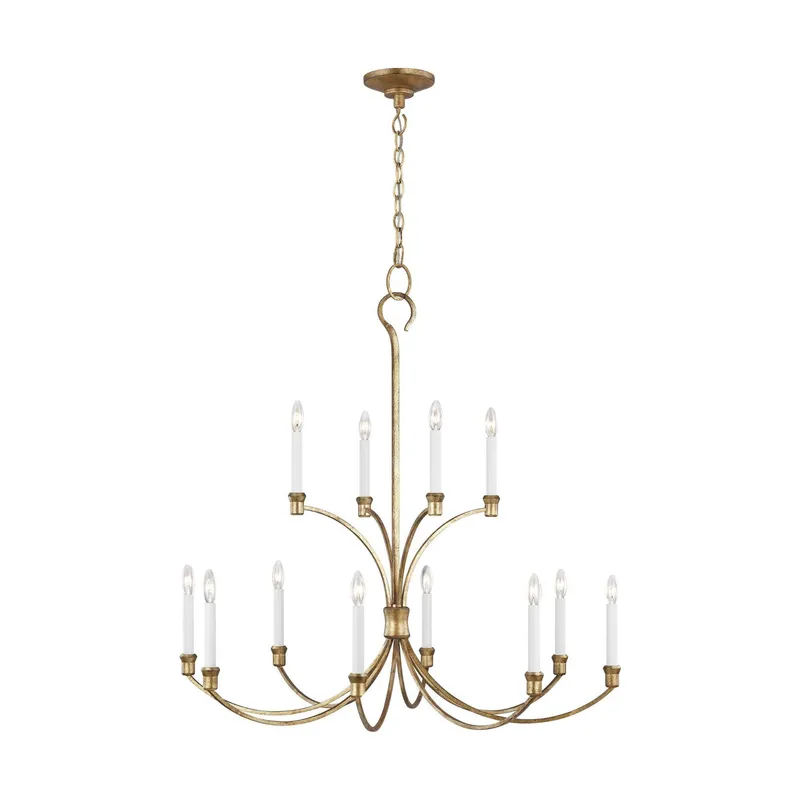 Chapman & Myers Westerly Large Chandelier in Antique Gild
