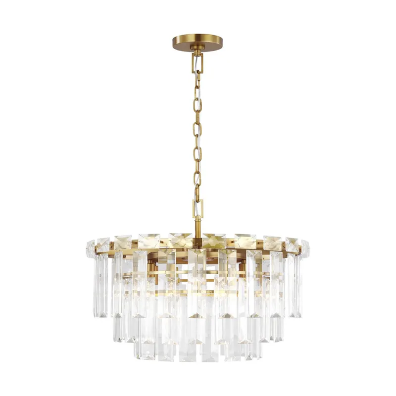 Chapman & Myers Arden Medium Chandelier in Burnished Brass