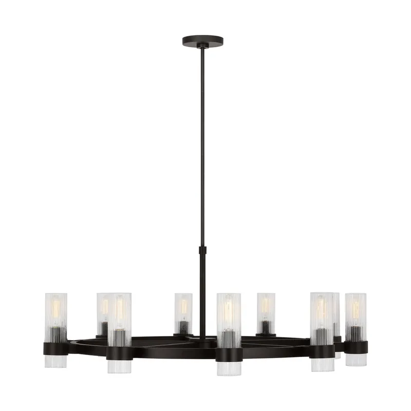 Chapman & Myers Geneva Large Chandelier in Aged Iron