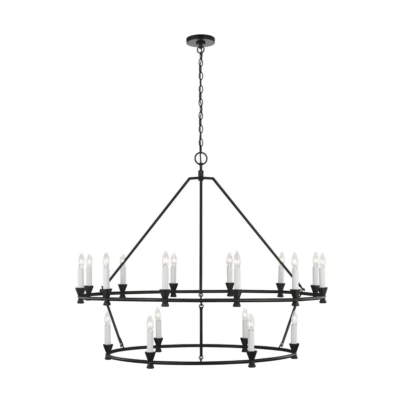 Chapman & Myers Keystone Large Chandelier in Aged Iron
