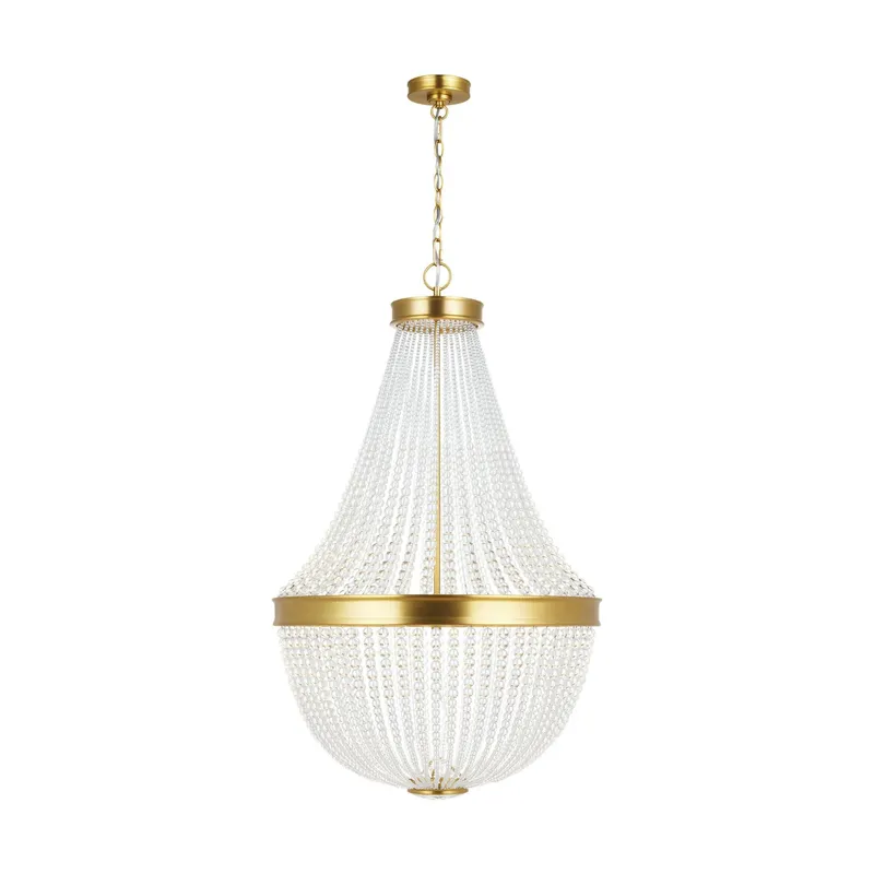 Chapman & Myers Summerhill Medium Chandelier in Burnished Brass