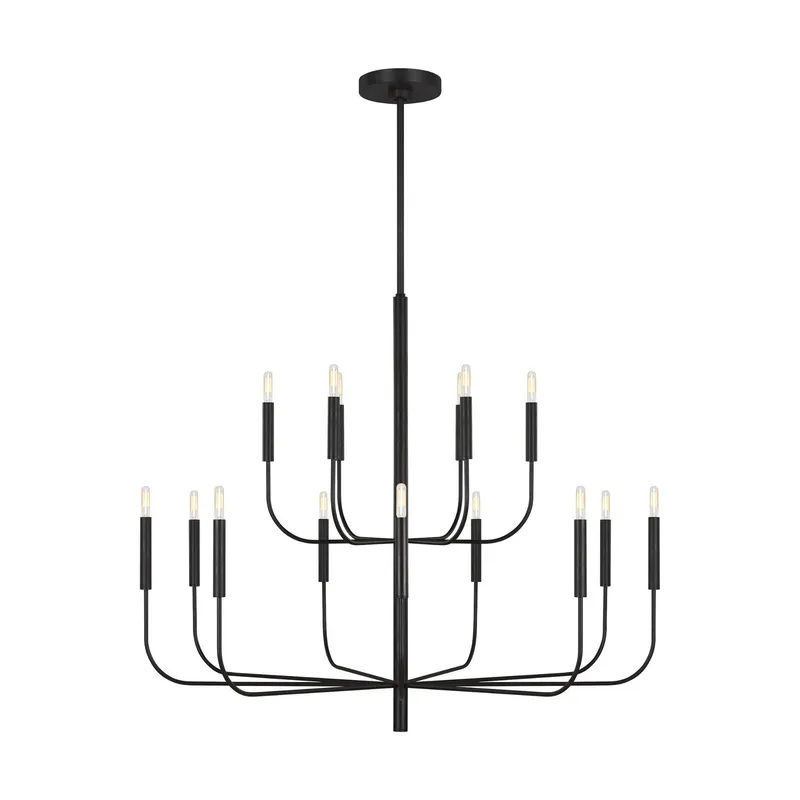 Ellen DeGeneres Brianna Large Two-Tier Chandelier in Aged Iron