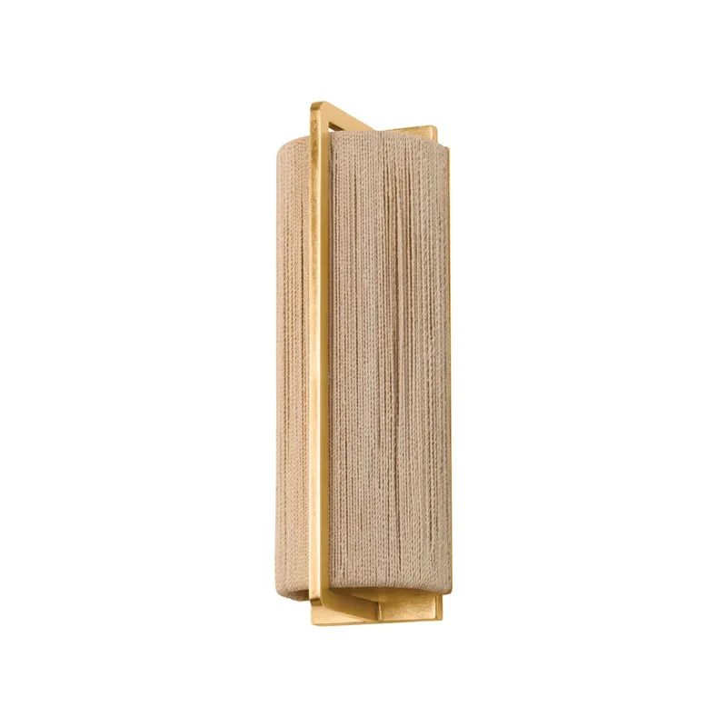 Quebec 1-Light Wall Sconce in Gold Leaf 5.75W x 16.25H