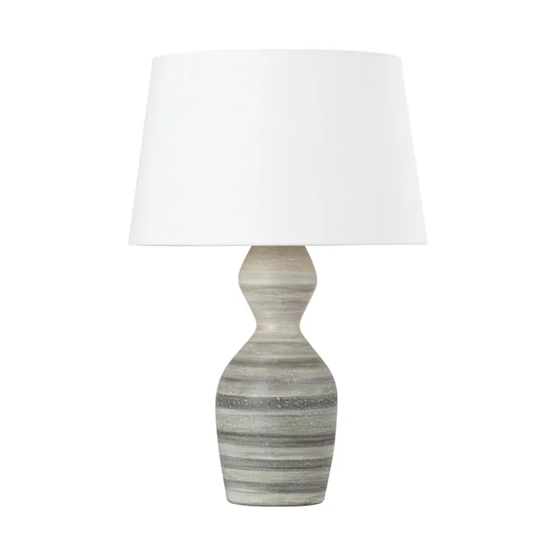 Nahant 1-Light Table Lamp in Vintage Gold Leaf 18W x 29H