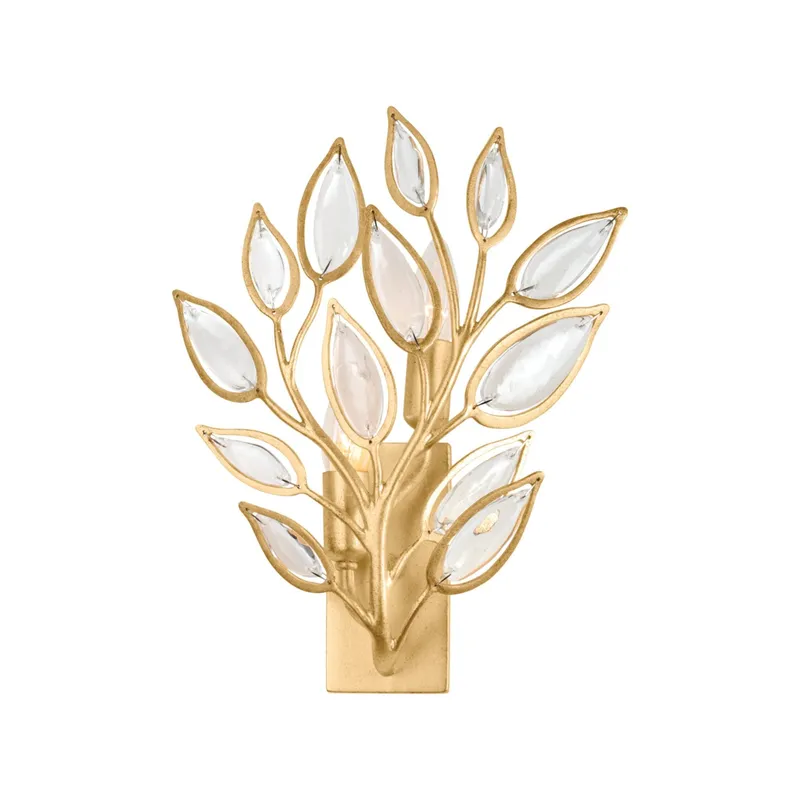 Fairlee 2-Light Wall Sconce in Vintage Gold Leaf 10.75W x 14.5H