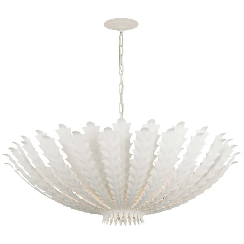 AERIN Hampton Large Chandelier in Plaster White Ceiling Light W36" x H14"