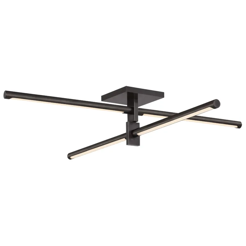 Kelly Wearstler Axis 36" Flush Mount in Bronze Ceiling Light W36" x H6.75"