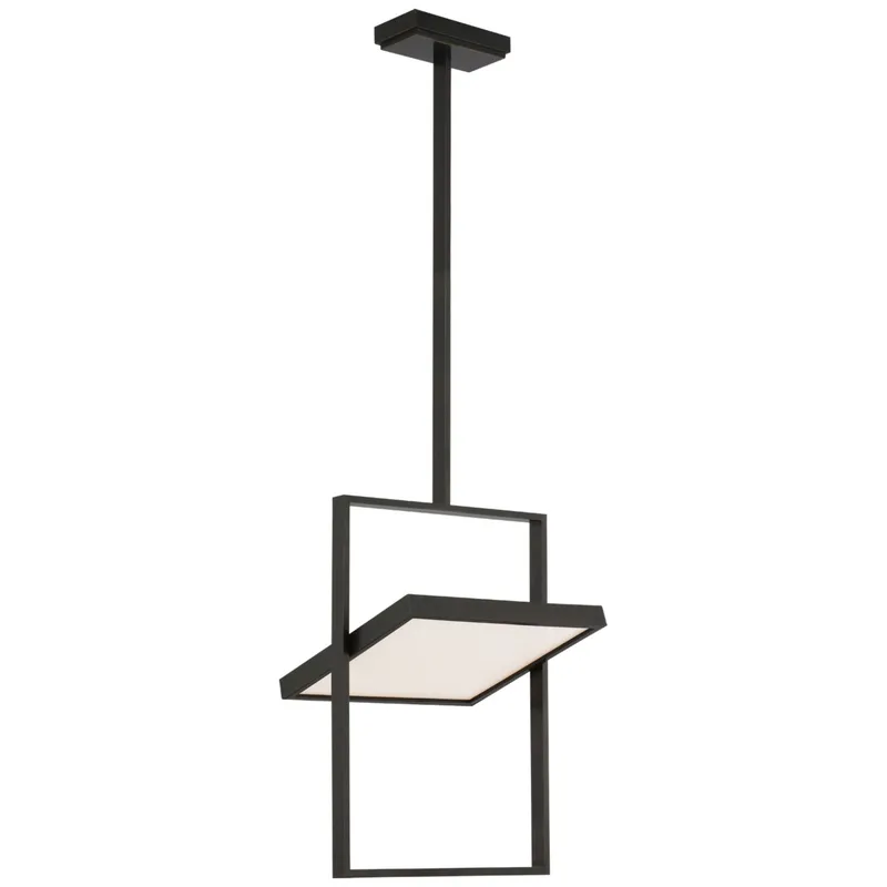 Lauren Rottet Entoure 17" Rotating Pendant in Bronze Ceiling Light W17.25"