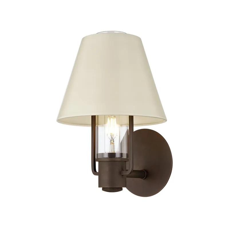 Kindle 1-Light Wall Sconce in Bronze by Lauren Liess 8.75W x 12.75H