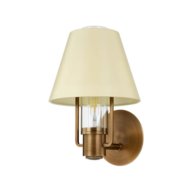 Kindle 1-Light Wall Sconce in Patina Brass by Lauren Liess 8.75W x 12.75H