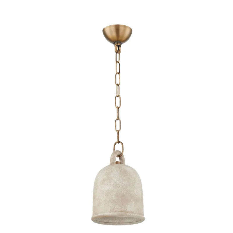 Relic 1-Light Pendant in Patina Brass by Lauren Liess 11.5L x 8.25W x 11.5H