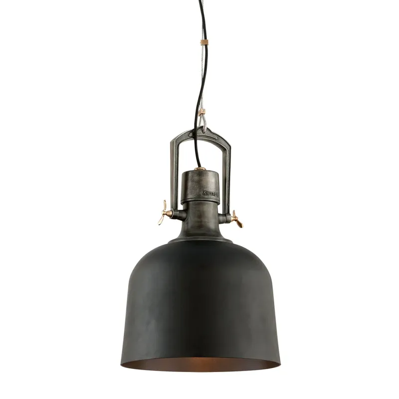 Hangar 31 1-Light Pendant in Soft Black 15.5W x 23H