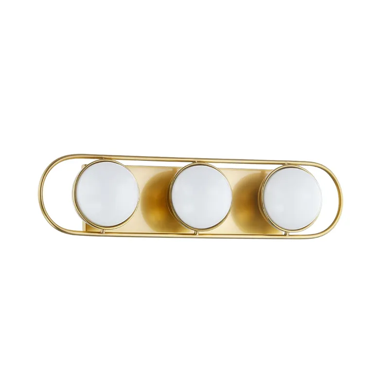 Amy 3-Light Bath and Vanity in Aged Brass 23W x 5.5H