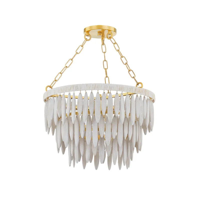 Tiffany 1-Light Pendant in Aged Brass 18.25W x 12.75H