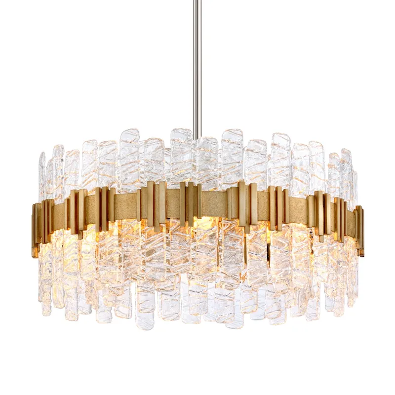 Ciro 8-Light Chandelier in Warm Silver Leaf 27.25W x 12H