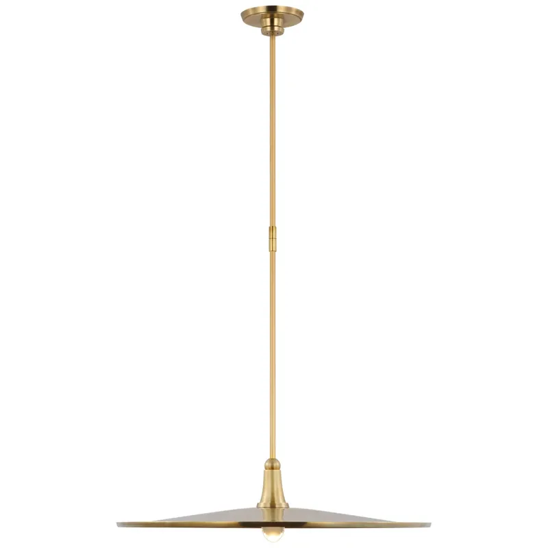 Thomas O'Brien Truesdell 24" Pendant in Hand-Rubbed Antique Brass Ceiling Light W24"