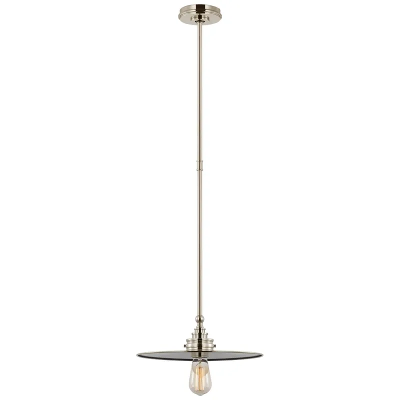 Chapman & Myers Parkington 14" Pendant in Polished Nickel Ceiling Light W14"